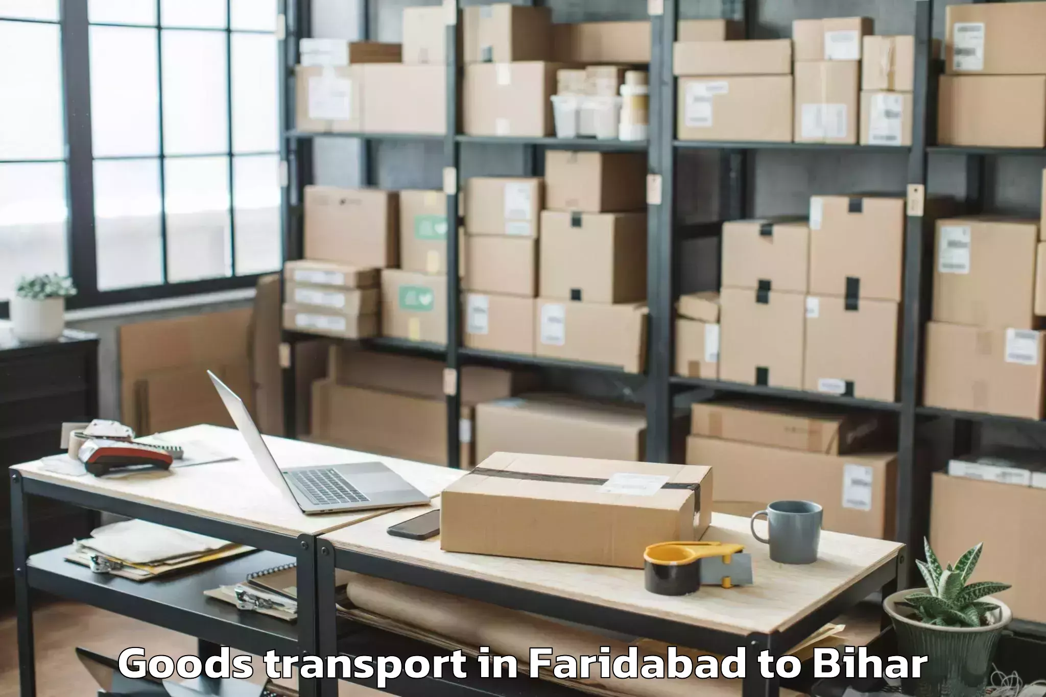 Easy Faridabad to Bar Bigha Goods Transport Booking